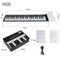 IRIN 49-Key Hand Roll Up Piano Silicone Portable Keyboard Musical Instrument for Education Foldable Beginning Electronic Organ