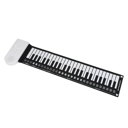 IRIN 49-Key Hand Roll Up Piano Silicone Portable Keyboard Musical Instrument for Education Foldable Beginning Electronic Organ