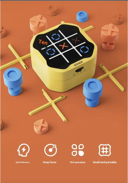 "Qike Super Tic-Tac-Toe All-in-One Chess Collection - Fun & Educational Electronic Toy for Kids"